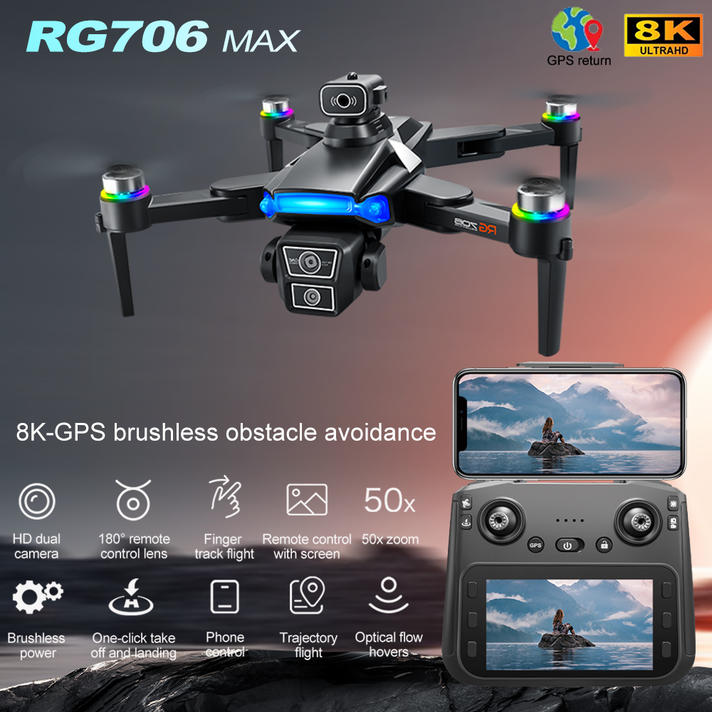 Drone Gps Mount - JJRC RG706 โดรน GPS สูงสุดพร้อมกล้องคู่ 8K