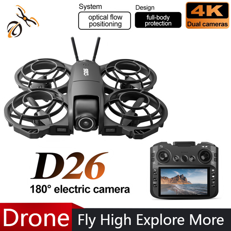 Drone Gimbal - โดรน D26 4K ถ่ายภาพทางอากาศ HD 180