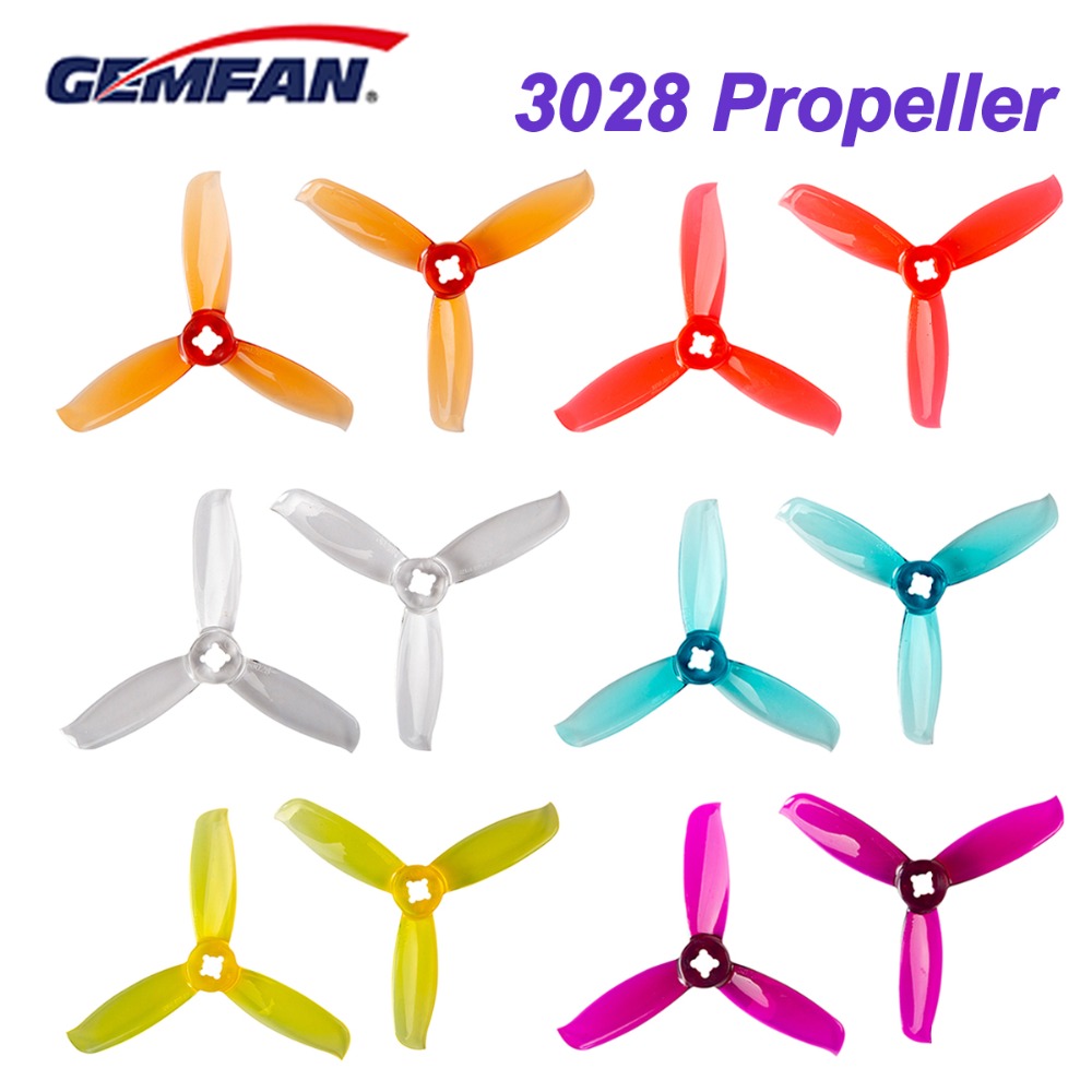 Drone Propeller - 10คู่/20Pcs Gemfan Windancer 3028ใบพัด3นิ้ว PC 3-Blade