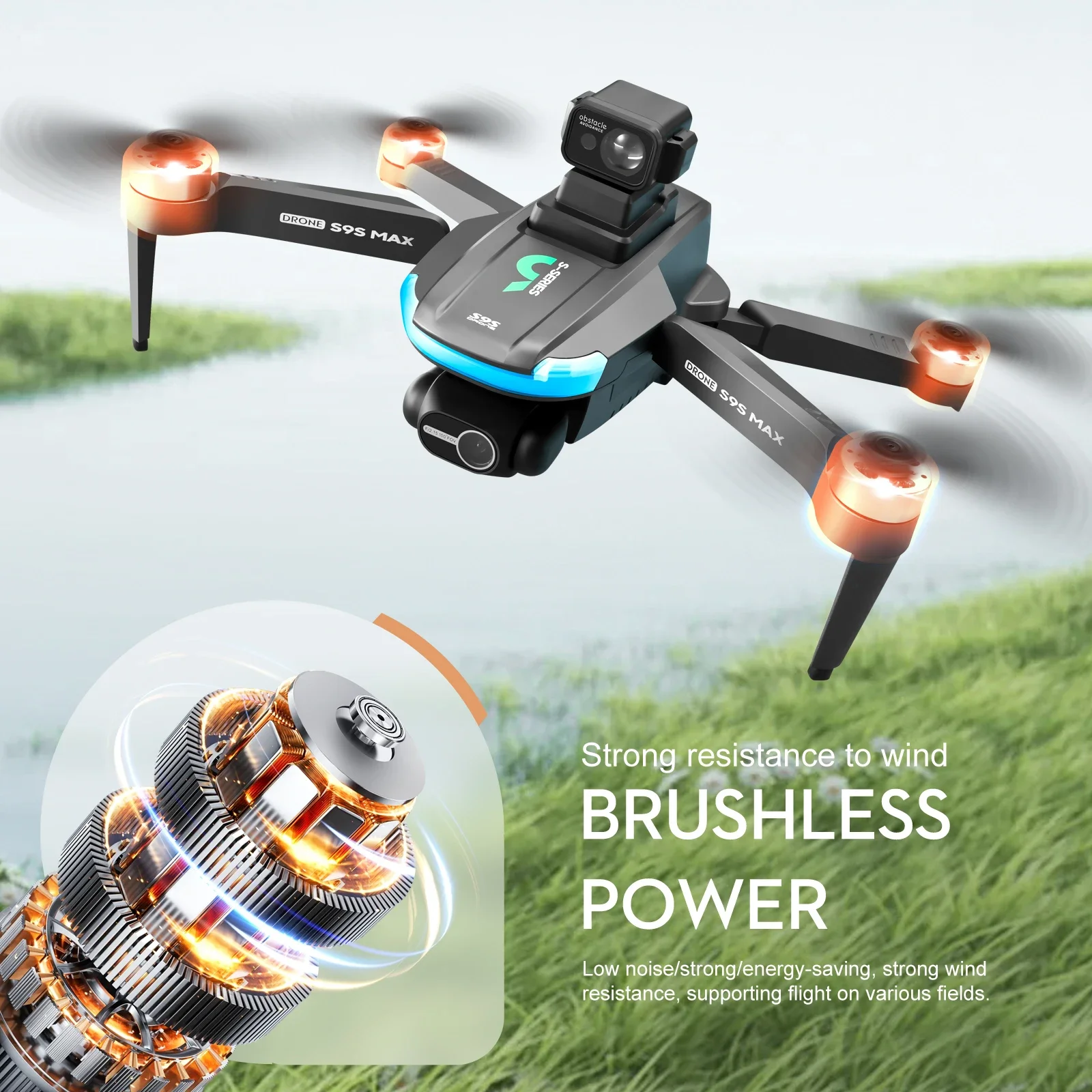 ใหม่S9S MAX MINI Drone 4K 2 แก - Drone Gimbal บทวิจารณ์และราคา