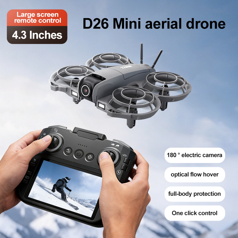 โดรน D26 4K ถ่ายภาพทางอากาศ HD - Drone Gimbal บทวิจารณ์และราคา