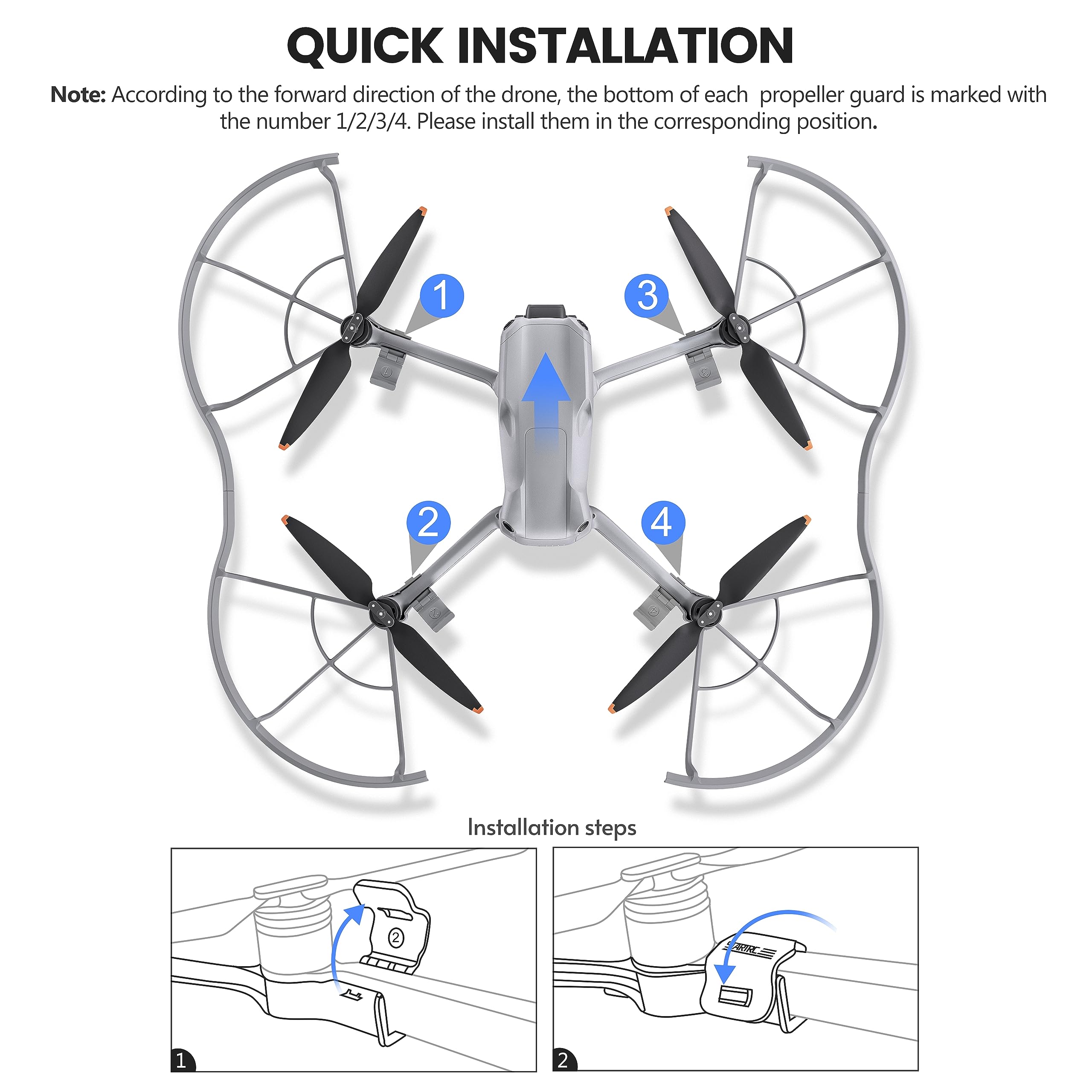 STARTRC ชุดป้องกันใบพัด Air 3S - Drone Propeller Guard บทวิจารณ์และราคา